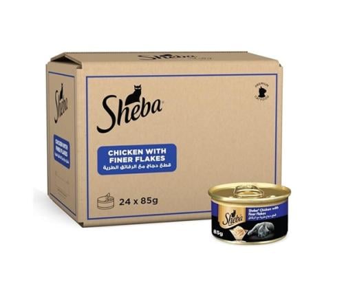 Sheba Cat Wet Food With Chicken & Finer Flakes- 24...