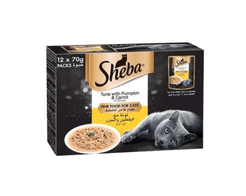 Sheba Cat Wet Food With Tuna, Pumpkin, & Carrot In...