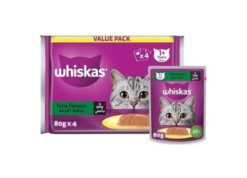Whiskas Cat Wet Food With Tuna In Jelly For Adults...