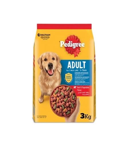 Pedigree Dog Dry Food With Beef & Vegetables For A...
