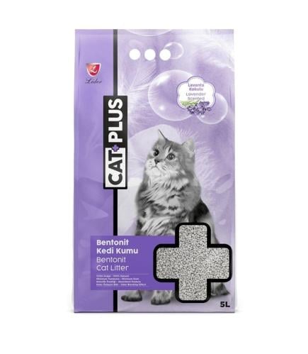 كات بلس رمل للقطط بنتونيت برائحة اللافندر- 5 لتر