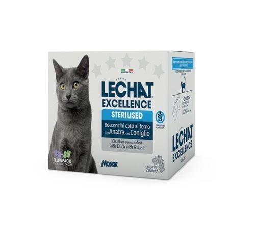Monge LeChat Excellence Flowpack Cat Wet Food Pack...