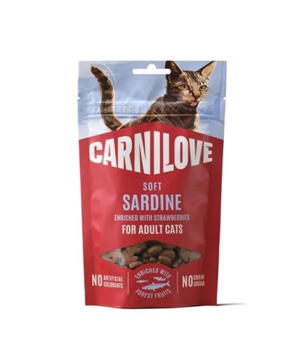 Carnilove Cat Treats With Sardine & Strawberries F...