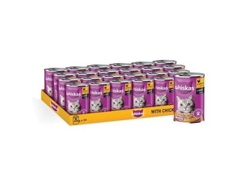 Whiskas Cat Wet Food With Chicken In Gravy For Adu...