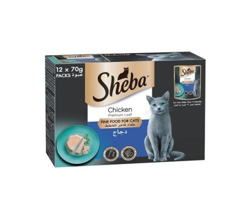 Sheba Cat Wet Food With Chicken Loaf For Adults- 1...