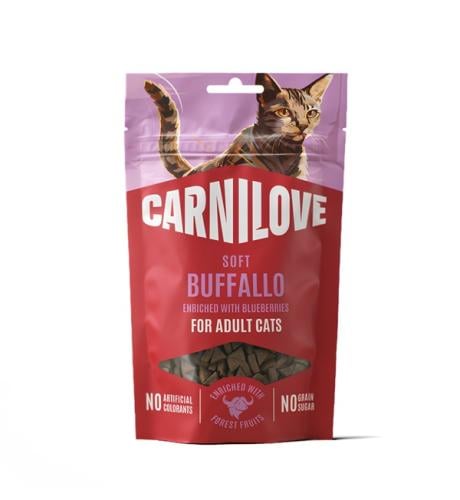 Carnilove Cat Treats With Buffallo & Blueberries F...