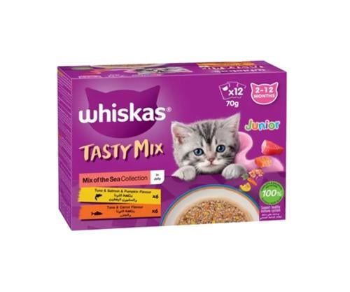 Whiskas Tasty Mix Cat Wet Food With Mix Of Sea Col...