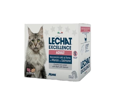 Monge LeChat Excellence Flowpack Cat Wet Food Pack...