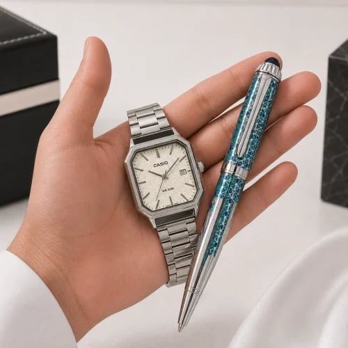 Watch set with pen