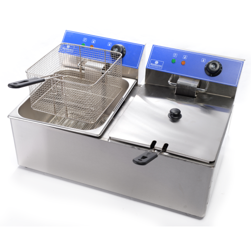 قلاية حوضين كهربائية سعة (11 لتر للحوض)