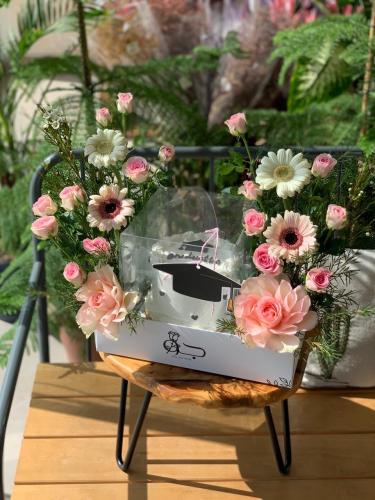 The decorated cake box