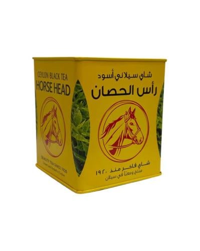 شاي راس حصان اسود علبة معدنية - ورقة كبيرة 300 جرا...