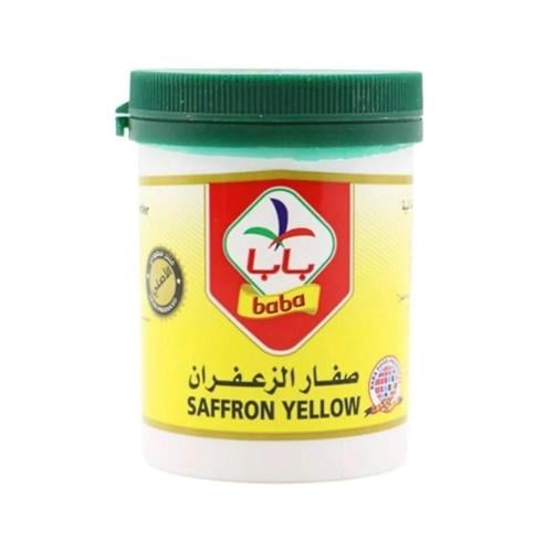 لون طعام صفار الزعفران بابا : 100جرام