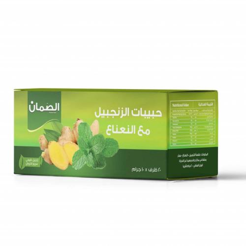 الصمان حبيبات الزنجبيل مع النعناع 20*10 جم