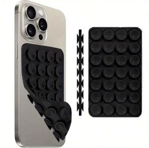 Silicone phone holder with double-sided fixation