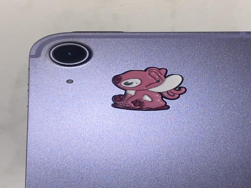 ملصق حديد شخصية ستيتش وردي