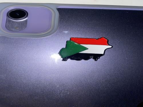 ملصق حديد علم السودان