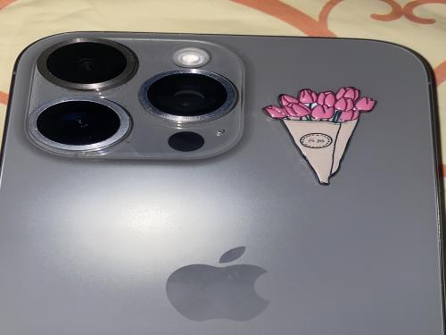 Metallic sticker bouquet of flowers