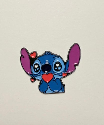 ملصق حديد شخصية ستيتش ازرق