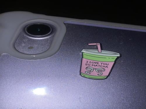 Metallic sticker Matcha I love you so matcha
