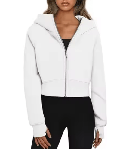 جاكيت نسائي قصير بسحاب