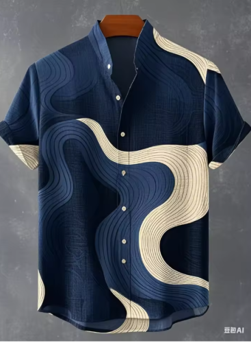 قميص رجالي منقوش