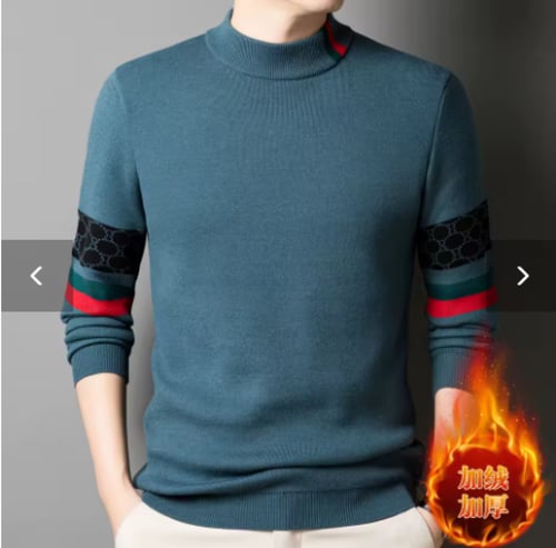 بلوفر مغزول شتوي للرجال