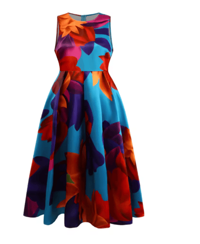 فستان صيفي بطبعة زهور