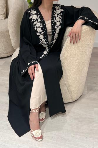 عباية تطريز يدوي ربع كلوش