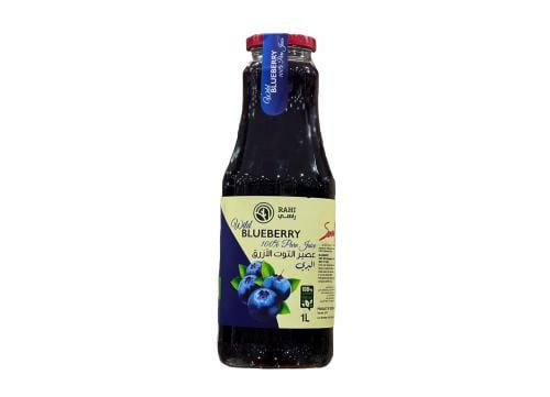 عصير التوت الأزرق البري طبيعي 1 لتر من راهي