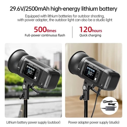 فلاش استوديو Jinbei MAX 400 pro TTL لاسلكي 400 واط...