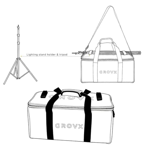 إضاءة استوديو LED ثنائية اللون 300 واط – باكيج تصو...