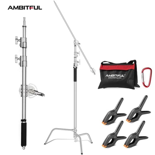 سي استاند تصوير استيل ثقيل 320 سم لتصوير أفقي مع ذ...