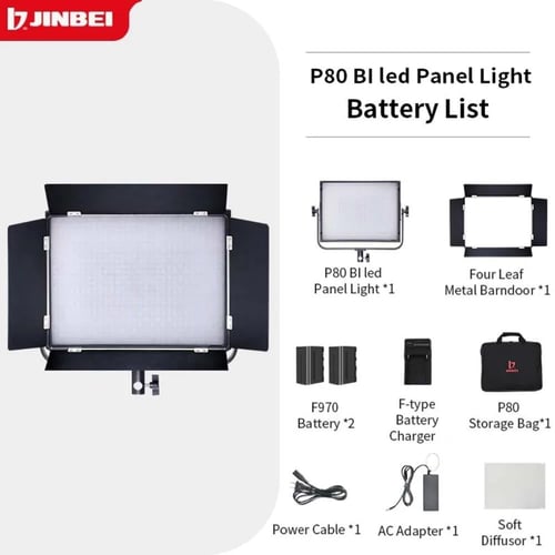 لوحة إضاءة LED احترافية لاسلكية ثنائية اللون 80 وا...