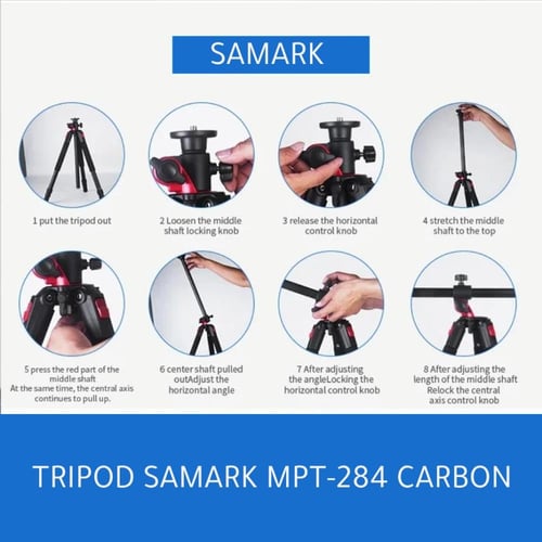 ترايبود كاميرا احترافي من الألومنيوم Samark SK-28...