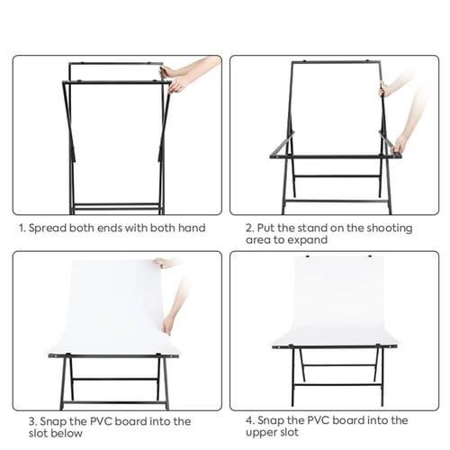 طاولة تصوير استوديو منتجات فوتوغرافي ماركة Grovx م...