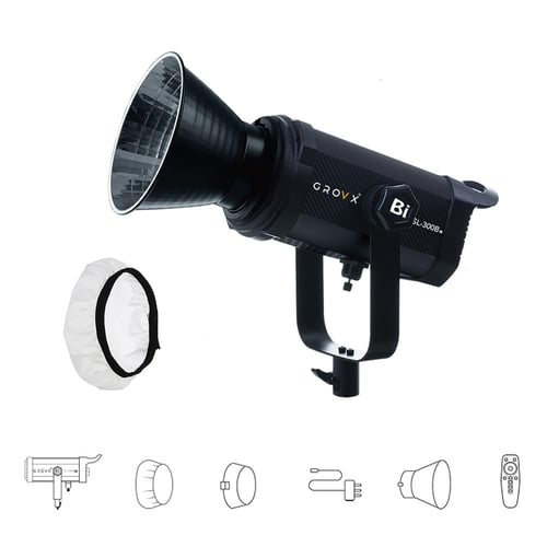 إضاءة استوديو LED ثنائية اللون 300 واط – باكيج تصو...