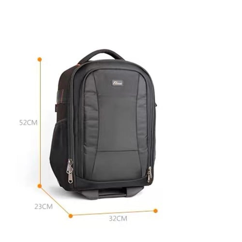 حقيبة كاميرا احترافية بعجلات كبيرة للعدسات واللابت...