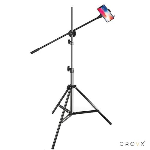 ترايبود جوال GROVX احترافي طويل بزاوية ٩٠ و٤٥ درجة...