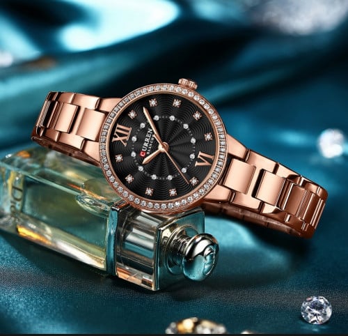 ساعة نسائية انيقة ماركة CURREN موديل 9085