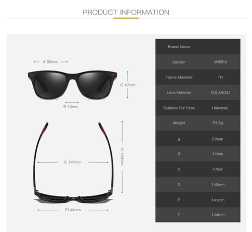 نظارة شمسية كلاسيكية بتقنية Hd polarized عالية الج...