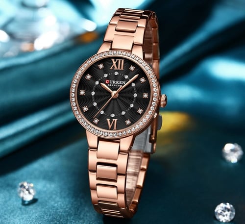 ساعة نسائية انيقة ماركة CURREN موديل 9085