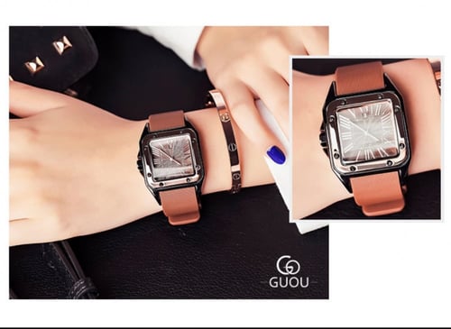 ساعة نسائية راقية ماركة GUOU موديل 8154