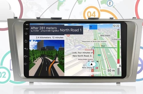 شاشة اندرويد تدعم كار بلاي للكامري 2007-2011