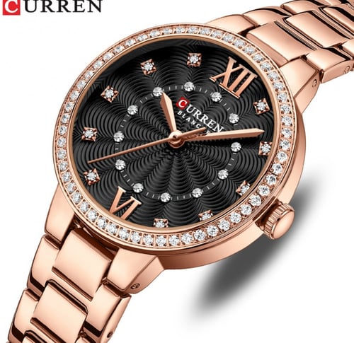 ساعة نسائية انيقة ماركة CURREN موديل 9085