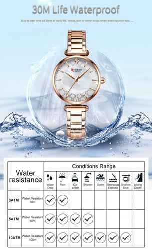 ساعة يد نسائية كلاسيكية ماركة CURREN موديل 9072