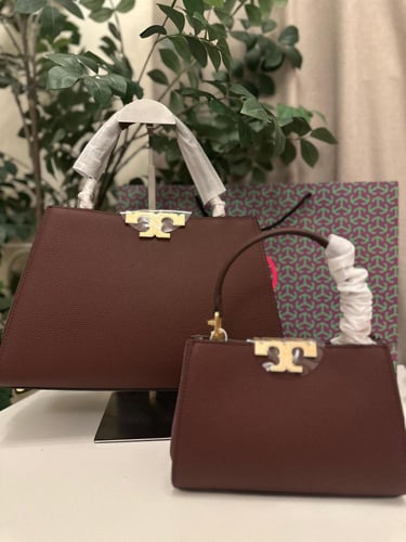 شنطة توري بورش العنابي سوبر