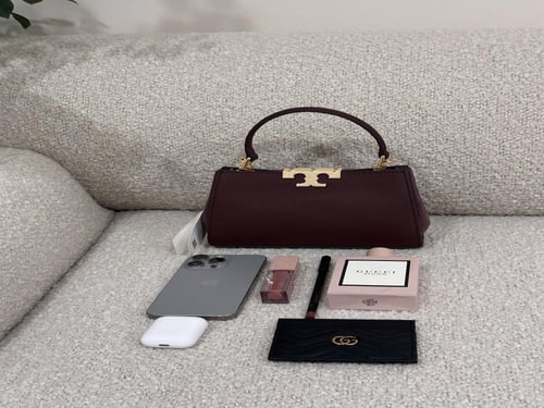 شنطة توري بورش العنابي سوبر