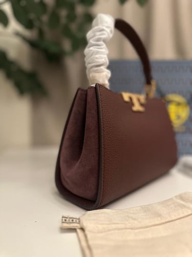 شنطة توري بورش العنابي سوبر