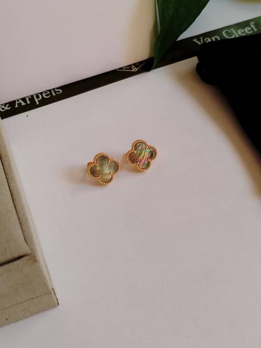 حلق فان كليف صدفي رصاصي